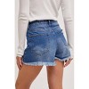 Women's HIGH RISE DISTRESSED DENIM SHORTS - BluIvy - 2 of 4