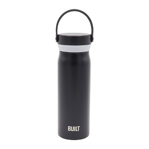 Built 20Oz Stainless Steel Cascade Tumbler with Handle Lid, Black - 1 of 4