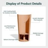 NAYSAYE 23.6" Tall Large Outdoor Planters for Porch Decor with Drainage Hole, Wide Stripe Design Flower Pots - 2 of 4