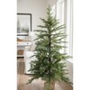 Flocked PVC Pine Tree with Burlap Base 4ft Pre-Lit by Melrose - 3 of 3
