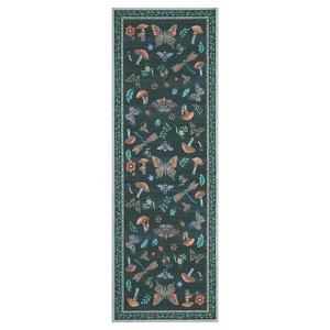Washable Modern Printed Rug Non Slip Low Pile Rug Soft Contemporary Throw Floor Cover Foldable Indoor Carpet for Living Room Bedroom Playroom Nursery - 1 of 4