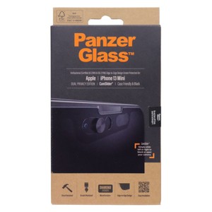 PanzerGlass Dual Privacy Screen Protector w/CamSlider for Apple iPhone 13 mini - 1 of 1