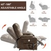 Medium Dual Motor Power Lift Recliner Chair with 8-Point Vibration Massage, Lumbar Heating, Dual Cup Holders, and Dual Side Pockets - 4 of 4