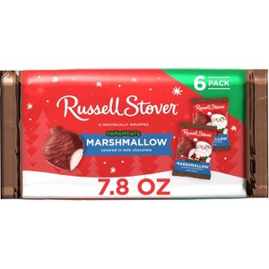Russell Stover Christmas Milk Chocolate Marshmallow Ornament - 7.8oz/6pk - 1 of 4