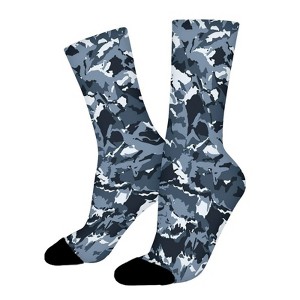 Army Camo Women Printed Crew Socks Funny Funky Socks Soft Polyester Novelty Gifts for Artists Men - 1 of 1
