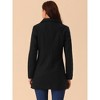 Seta T Women's Winter Overcoat Mid-Long Casual Notch Lapel Single-Breasted Peacoat - 4 of 4