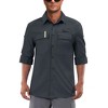 Clearlove Men's UPF 50+ Sun Protection Fishing Shirt Long Sleeve Button Down Travel Work Shirt with Pockets Quick Dry - 2 of 4