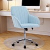 CAVINAS Adjustable Office Chair, Velvet Home Office Desk Chair, Ergonomic Office Chair, Swivel Chair, Backrest Seat, Desk Chair Comfy - 2 of 4