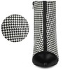 Allegra K Women's Plaid Pointed Toe Houndstooth Stiletto Heels Ankle Boots - 2 of 4