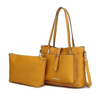 MKF Collection Raya Vegan Leather Women’s Shoulder Bag with Crossbody Pouch by Mia K