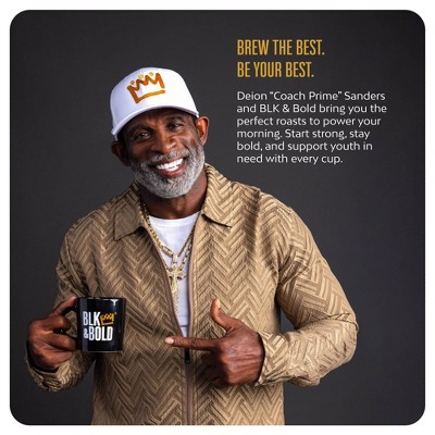 BLK & Bold Specialty Beverages RISE & GRND Medium Roast Whole Bean Coffee - 12oz