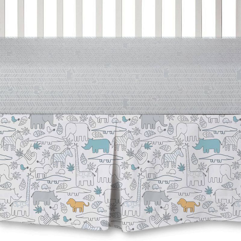 Lolli Living Crib Bedding Set - Safari - 4pc, 5 of 6