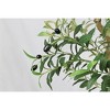 Cesicia 8ft Tall Artificial Olive Tree With Natural Trunk And Lifelike Olive Leaves And Fruit, Decorative Plant For Living Room, Office, 1 Pc/Set - 3 of 4