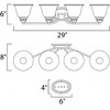 Maxim Lighting Malaga 4 - Light Vanity in  Satin Nickel - 2 of 2