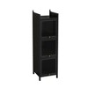 Ridstar 47.24 in. H Black Bathroom Storage Cabinet with Featuring Five-tier Storage - 2 of 4