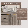 Farmhouse 5 Drawer Dresser for Bedroom, 48" Tall Wood Dresser Chest of Drawer with Sliding Barn Door, Adjustable Shelf, Storage Organizer - 4 of 4