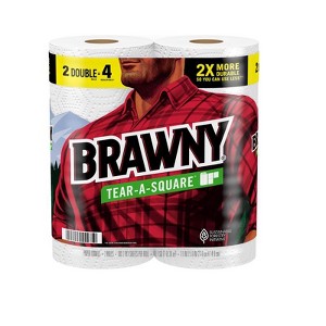Brawny Tear-A-Square Paper Towels 120 sheet 2 ply 1 pk (Case of 12) - 1 of 1