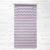 Bacati - Emma Large Triangles Coral Navy Muslin 3 pc Toddler Bed Sheet Set - 3 of 4