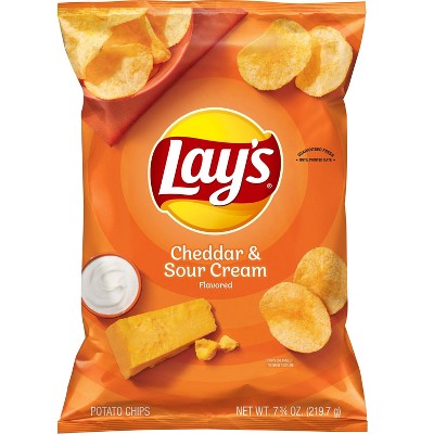 Lay's Cheddar & Sour Cream Flavored Potato Chips - 7.75oz