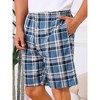 INSPIRE CHIC Men's Summer Lounge Elastic Waist Casual Plaid Sleep Shorts - 4 of 4