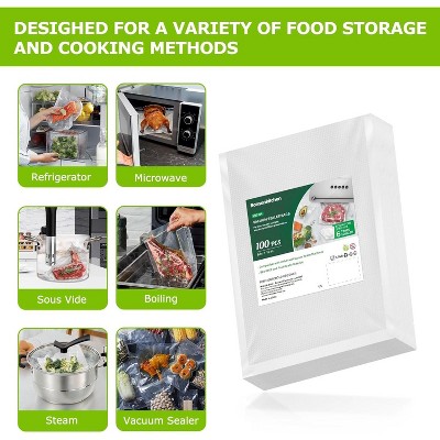Bonsenkitchen BPA Free Textured Vacuum Sealer Bags for Food Storage