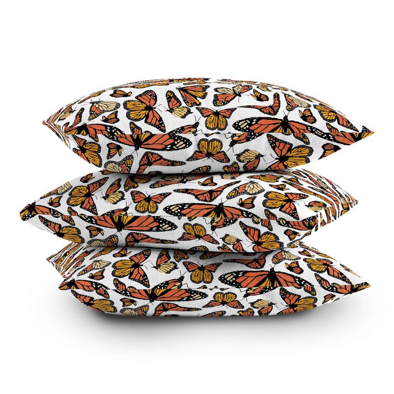 Southerly Design Monarchs in Flight Outdoor Throw Pillow Orange - Deny Designs, 4 of 5