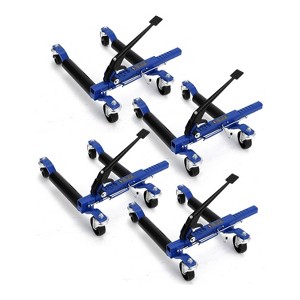 Car Dolly Jack Set of 4, 1500LBS Capacity Hydraulic Car Wheel Dolly, Rollers with Foot Pedal, for Tire Auto Repair Moving - 1 of 4