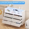 Dresser with LED Light for Bedroom 6 Drawer - 3 of 4