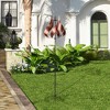 Teamson Home 70.12" Outdoor Tulip Kinetic Windmill Sculpture, Tangerine - 3 of 4