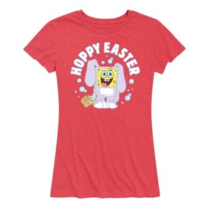 Women's - SpongeBob Squarepants - Hoppy Easter Short Sleeve Graphic T-Shirt - 1 of 4