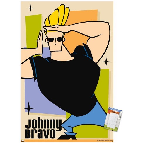 Trends International Johnny Bravo - Pose Unframed Wall Poster Print White  Mounts Bundle 