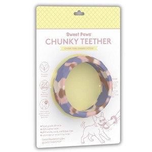 Sweet Paws Silicone Chunky Teether for Dogs - Blush Pink - 1 of 4