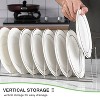 LunaLulinlk Dish Drying Rack - Compact Dish Rack for Kitchen Counter, Durable Stainless Steel Kitchen Dish Rack for Various Tableware - 2 of 4