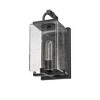 Sana Collection Outdoor Glass Fixture - Matte Black, Dimmable, 1 Bulb, 100W, Wet Rated - 3 of 4