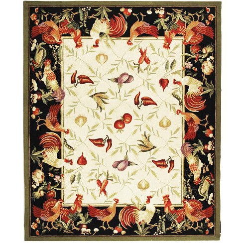 Chelsea Hk54 Hand Hooked Area Rug - Ivory - 4' Round - Safavieh. : Target