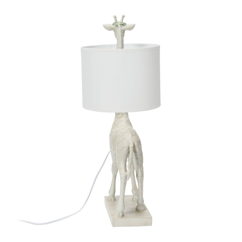 Resin Giraffe Table Lamp White - Storied Home, 4 of 11