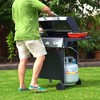 Grill Boss Outdoor BBQ Burner Propane Gas Grill for Barbecue Cooking with Side Burner, Lid, Wheels, Shelves and Bottle Opener - 2 of 4