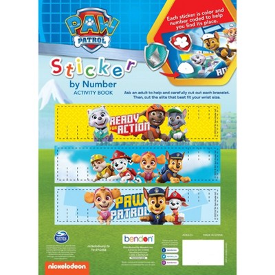 Paw Patrol Sticker By Number Activity Book Target