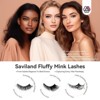 Saviland Vegan Mink Lash Trio: 15-Pair 18-21mm Fox/Cat Eye Strips - Wispy to Fluffy 3D Faux Lashes. - 4 of 4