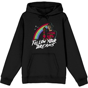 A Nightmare On Elm Street Follow Your Dreams Adult Long Sleeve Hoodie - 1 of 2