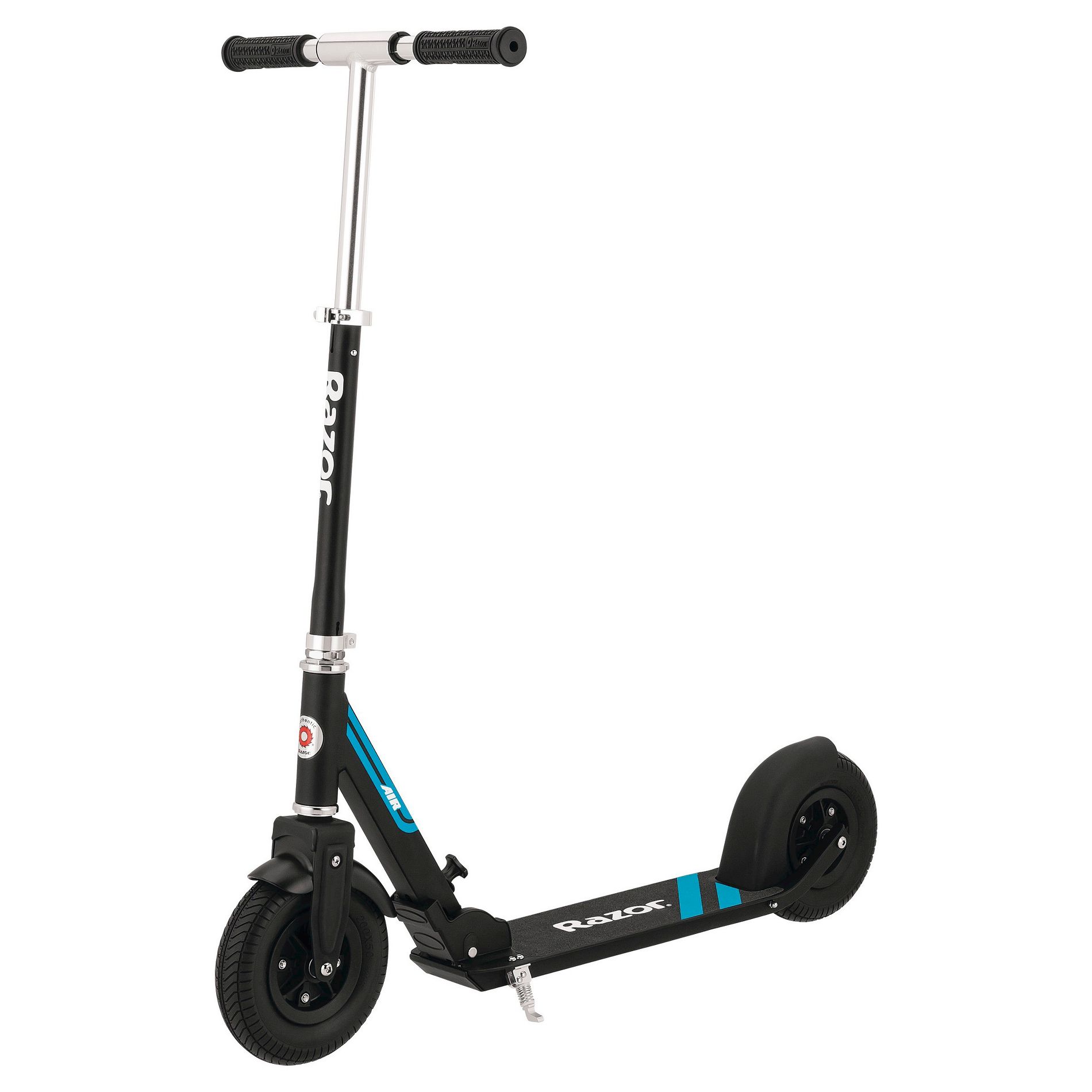 Razor A5 Air Kick Scooter - Black: Aluminum Frame, Rubber Wheels, 220 lb Capacity