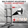 Power Tower - Pull Up & Dip Station for Home Gym, Heavy Duty 330Lbs Free Standing Workout Equipment With Adjustable Height 65"-82.7", Multi-Grip Bars - 3 of 4