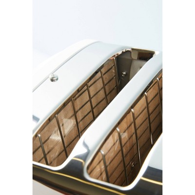 Dualit Red Stainless Steel 2-Slice Wide Slot Toaster