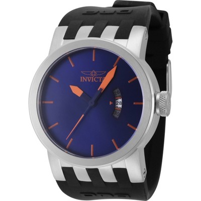 Invicta 44223 Men's DNA Date Quartz Blue Dial Silicone Strap Watch