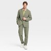 Houston White Adult Causal Fit Plaid Blazer - Green - 3 of 3