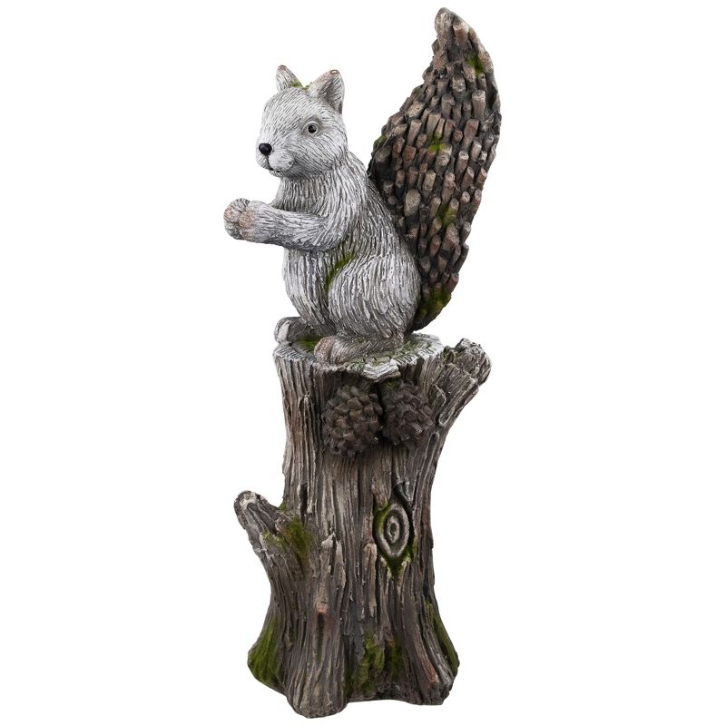 Northlight Squirrel on Tree Stump Outdoor Garden Statue - 22.75", 1 of 9