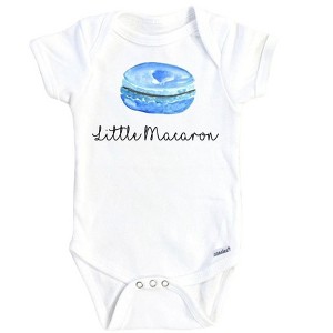 Macaron Blue Onesie® Baby Boy Girl Clothes Infant Bodysuit Funny Cute Newborn GS1 - 1 of 3