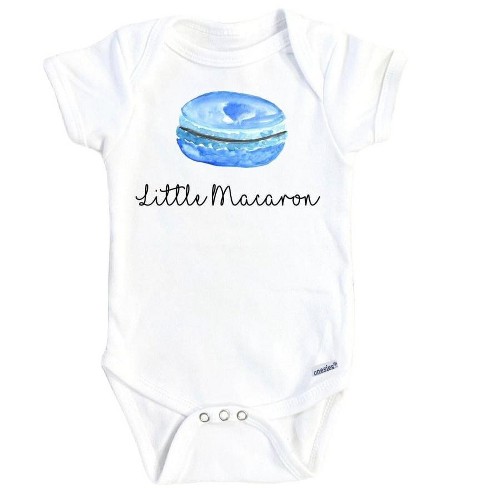 Macaron Blue Onesie® Baby Boy Girl Clothes Infant Bodysuit Funny Cute Newborn GS1 - image 1 of 3