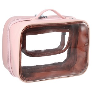 Unique Bargains Women's TSA Approved Toiletry Bag 1 Pc - 1 of 4