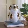 ChicFurnit Decorative Vases Elegant Flower Vase Jarron Florero Bird Decor Vase Tabletop Vase Modern Vase for Living Room, White, 9"*9"*14" - 2 of 4